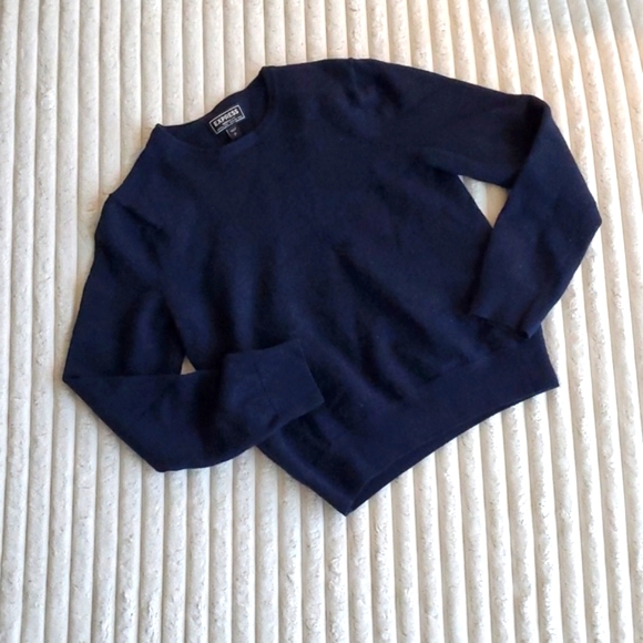 Express Sweaters - Express Small Wool Navy Blue Sweater Crew Neck